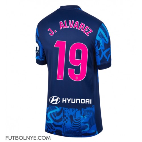 Camiseta Atletico Madrid Julian Alvarez #19 Tercera Equipación para mujer 2024-25 manga corta